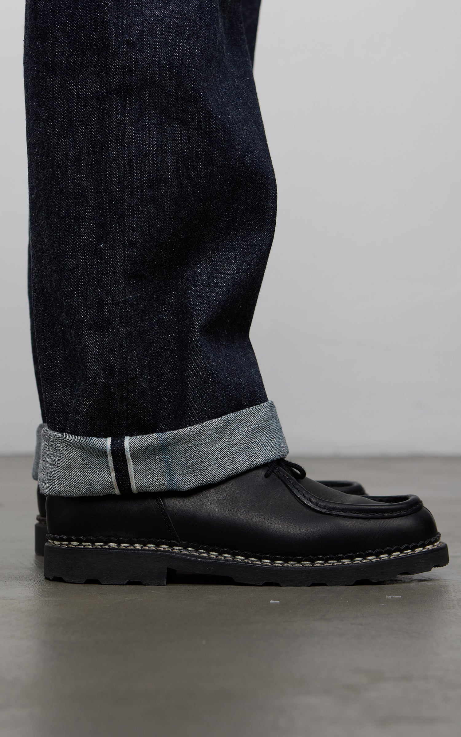 FOB Factory F137 Selvedge Denim West Overalls Rinsed Indigo