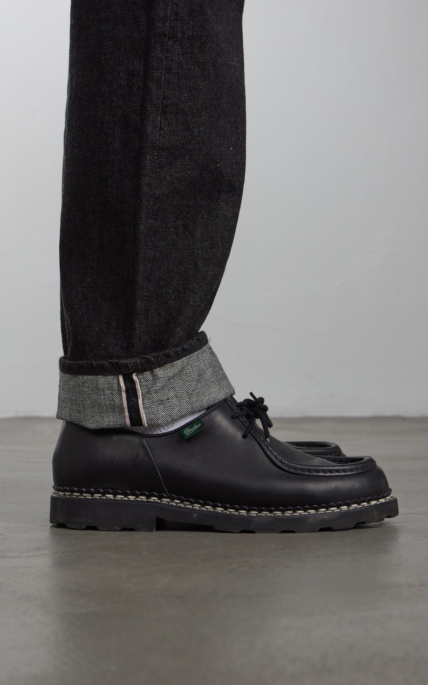 FOB Factory F153 Selvedge Denim Tapered 5P Rinsed Black