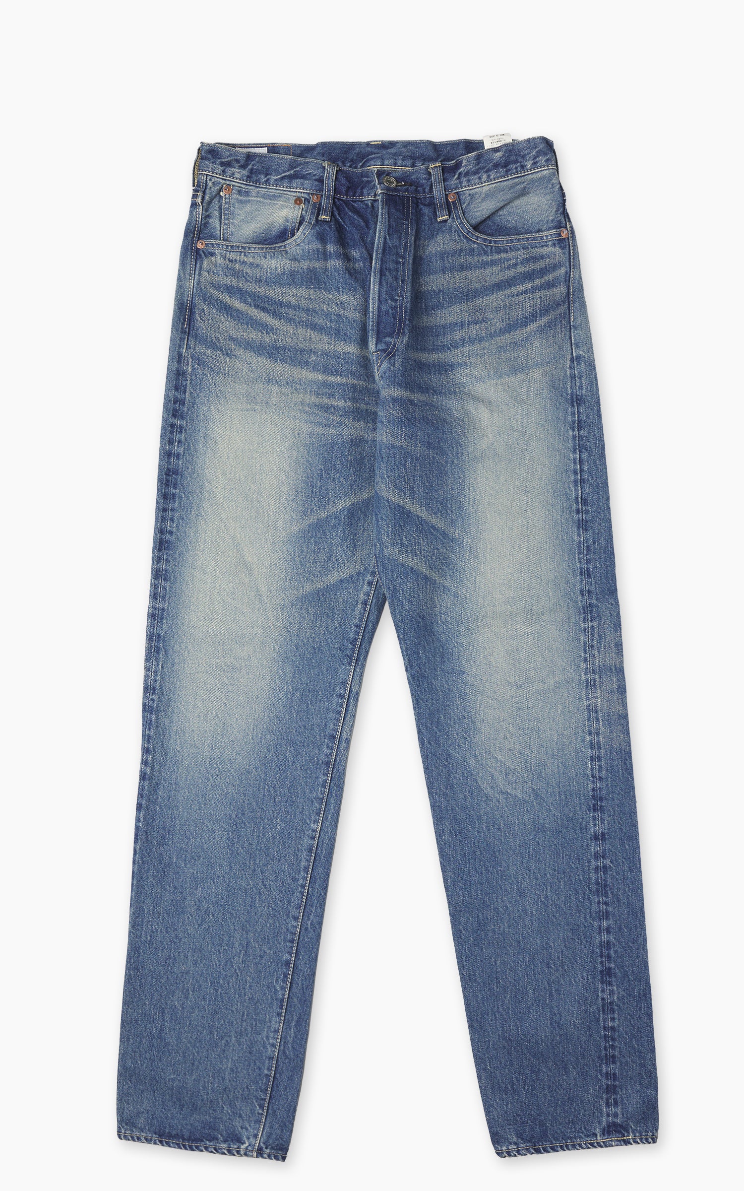 FOB Factory F153 Selvedge Denim Tapered 5P Used Wash Blue