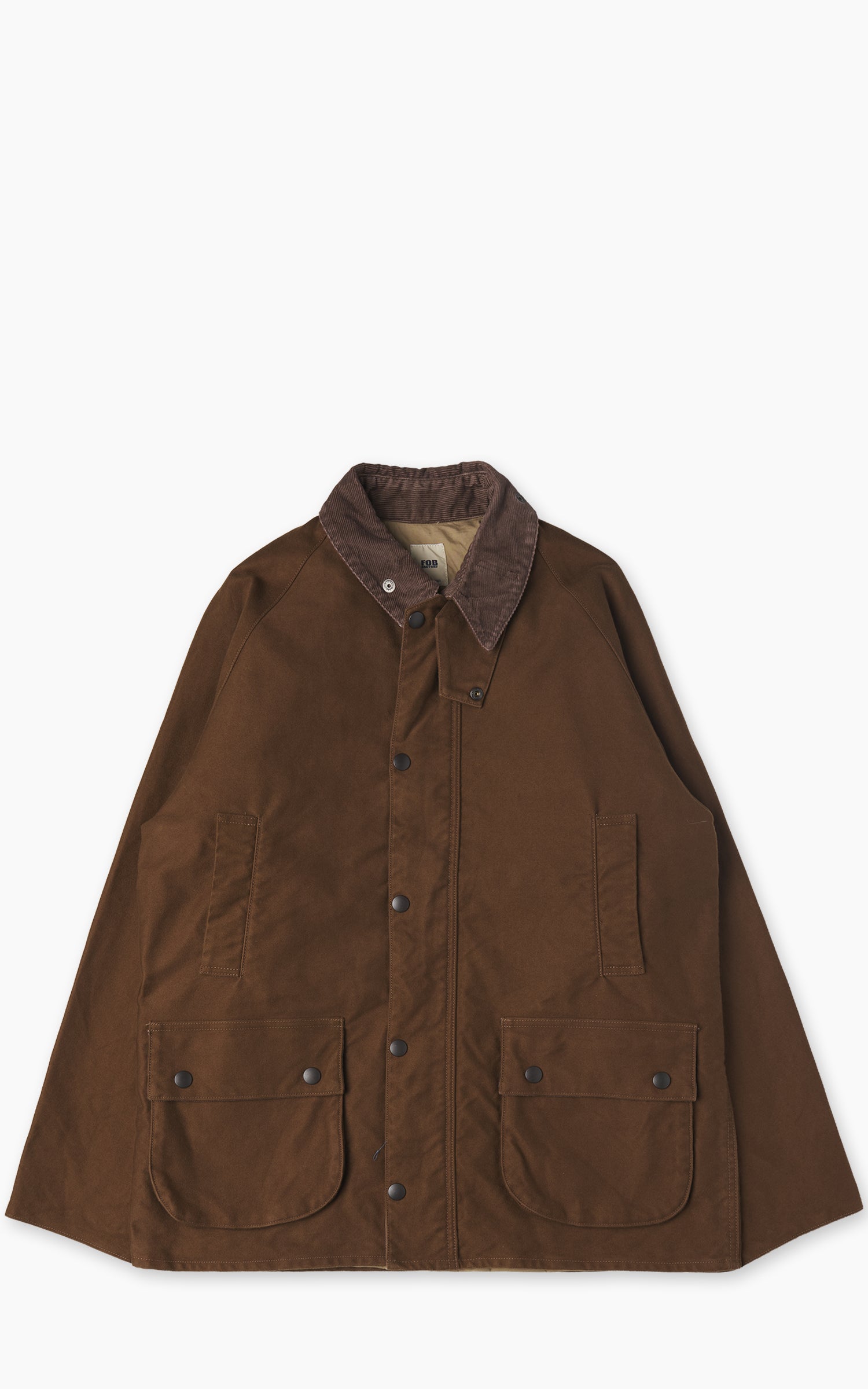 FOB Factory F2361 Moleskin Riding Jacket Brown