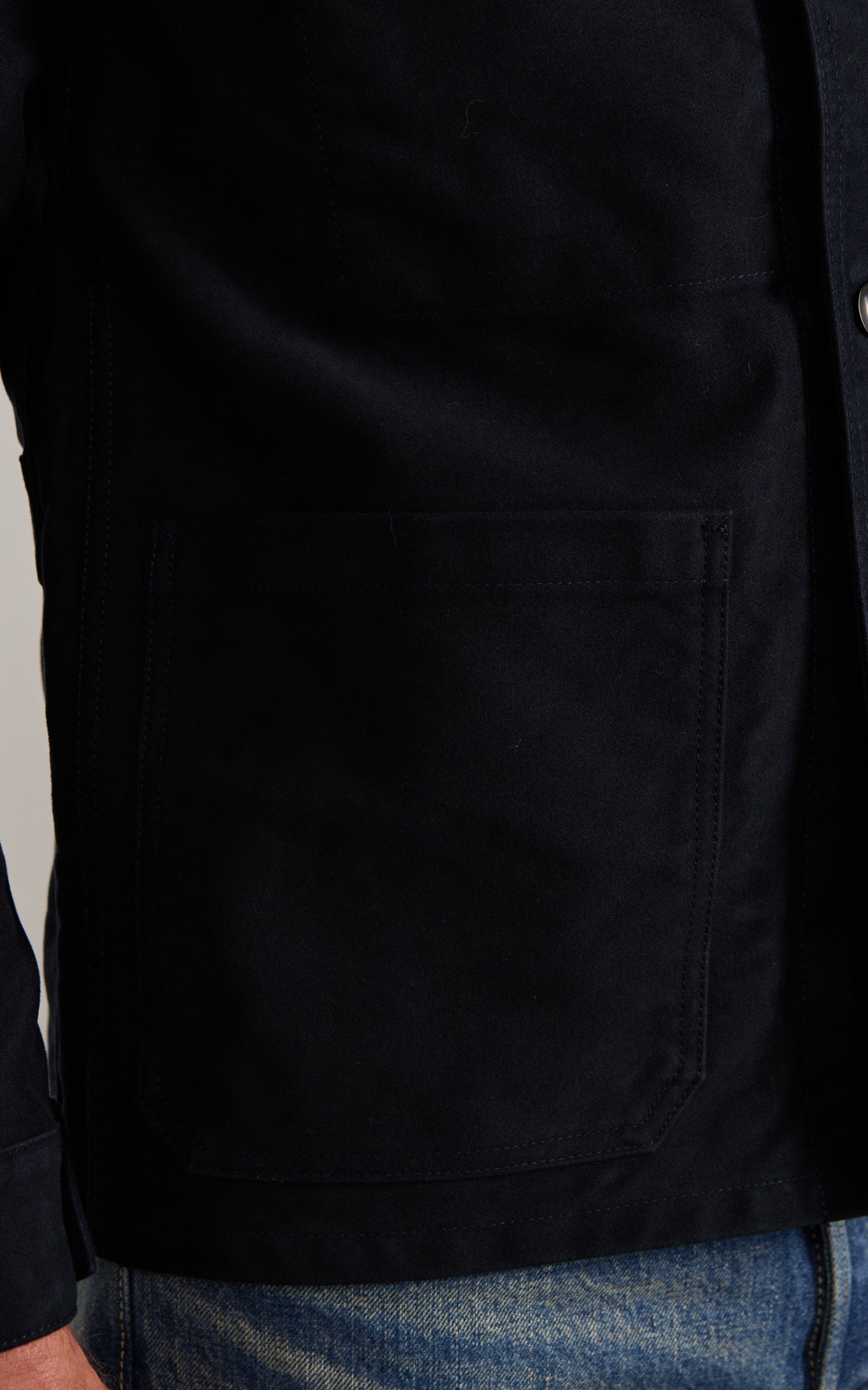 FOB Factory F2373 Moleskin French Work Jacket Navy