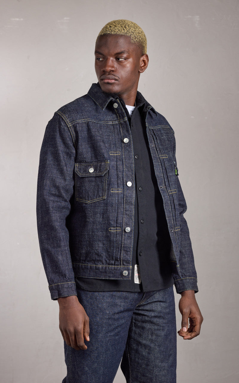 FOB Factory F2378 Type 2 Selvedge Denim Jacket Rinsed Indigo