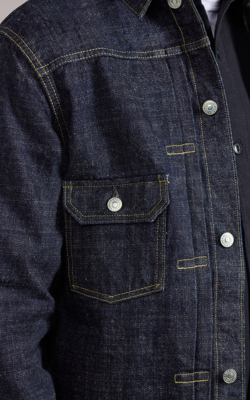 FOB Factory F2378 Type 2 Selvedge Denim Jacket Rinsed Indigo