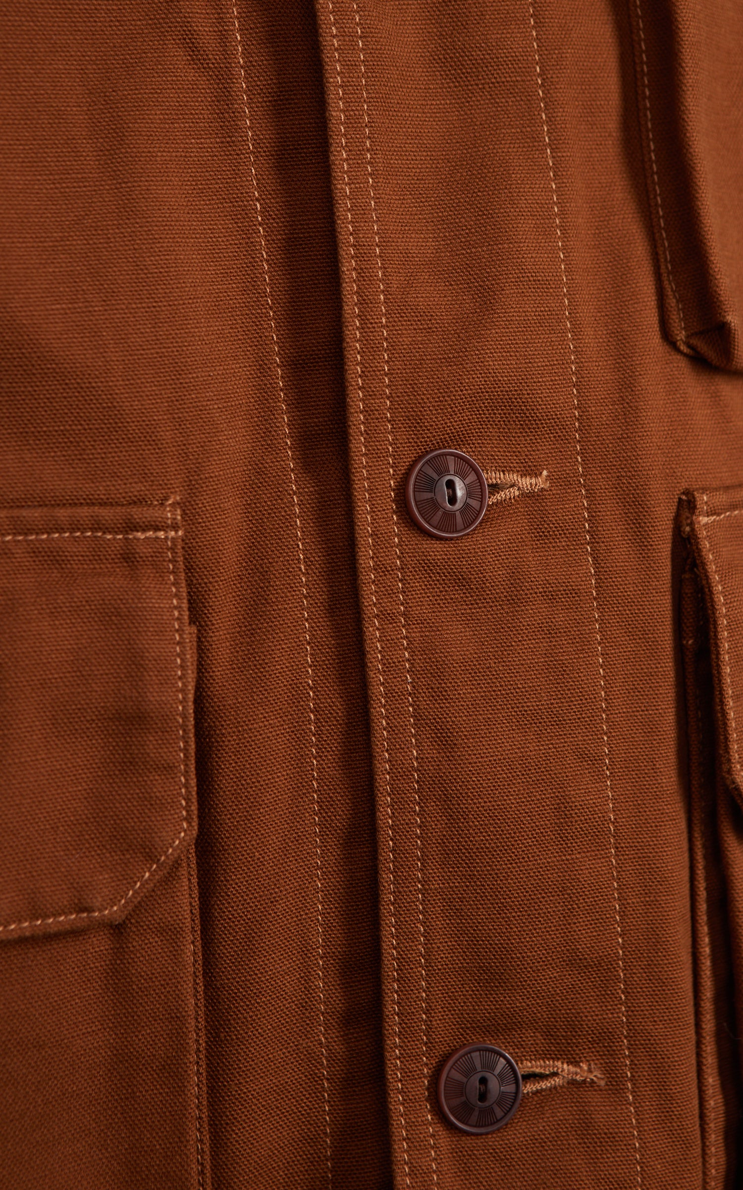 FOB Factory F2458 Cotton Duck Hunting Jacket Brown