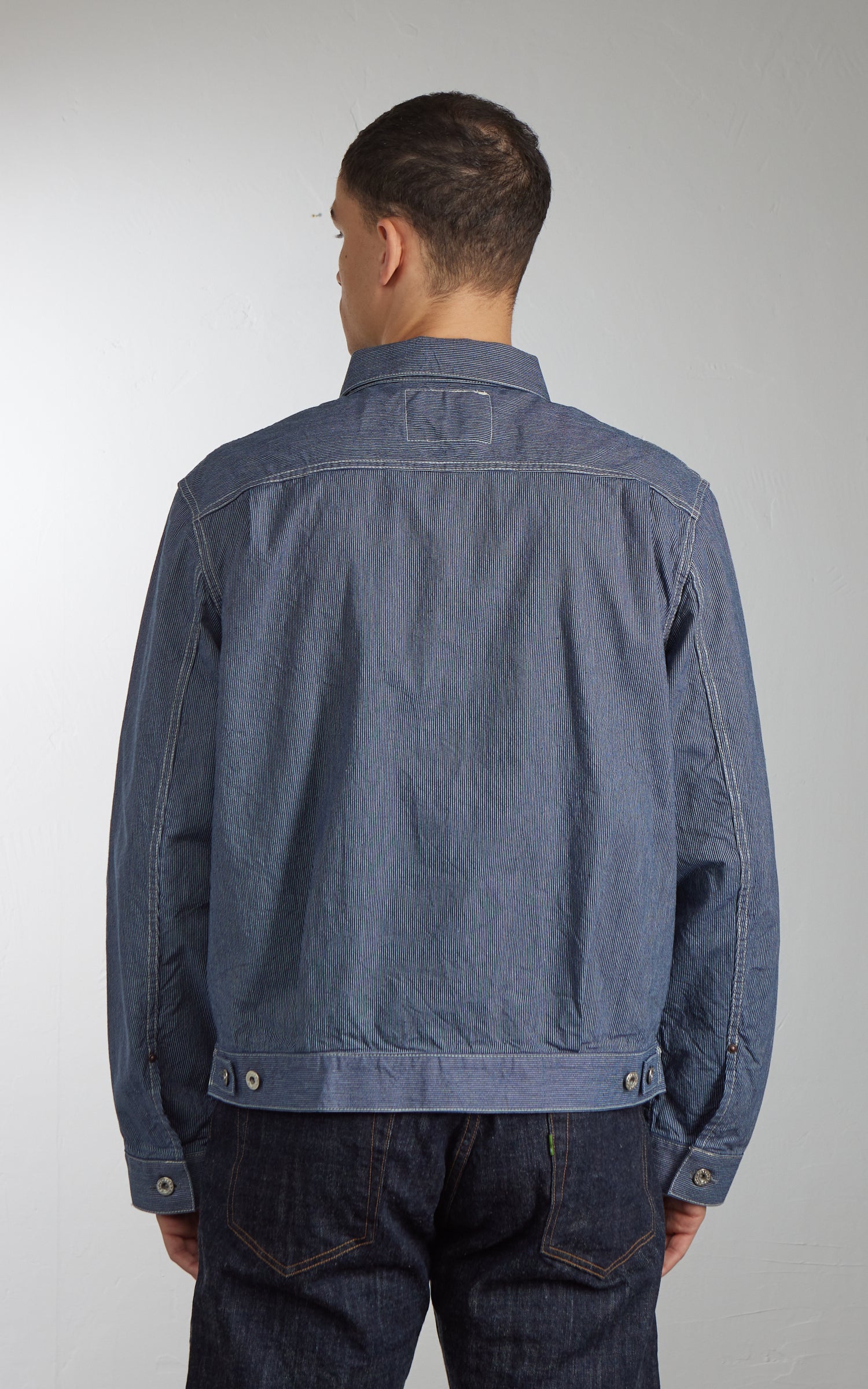 FOB Factory F2463 Type 1 Hickory Work Jacket Navy