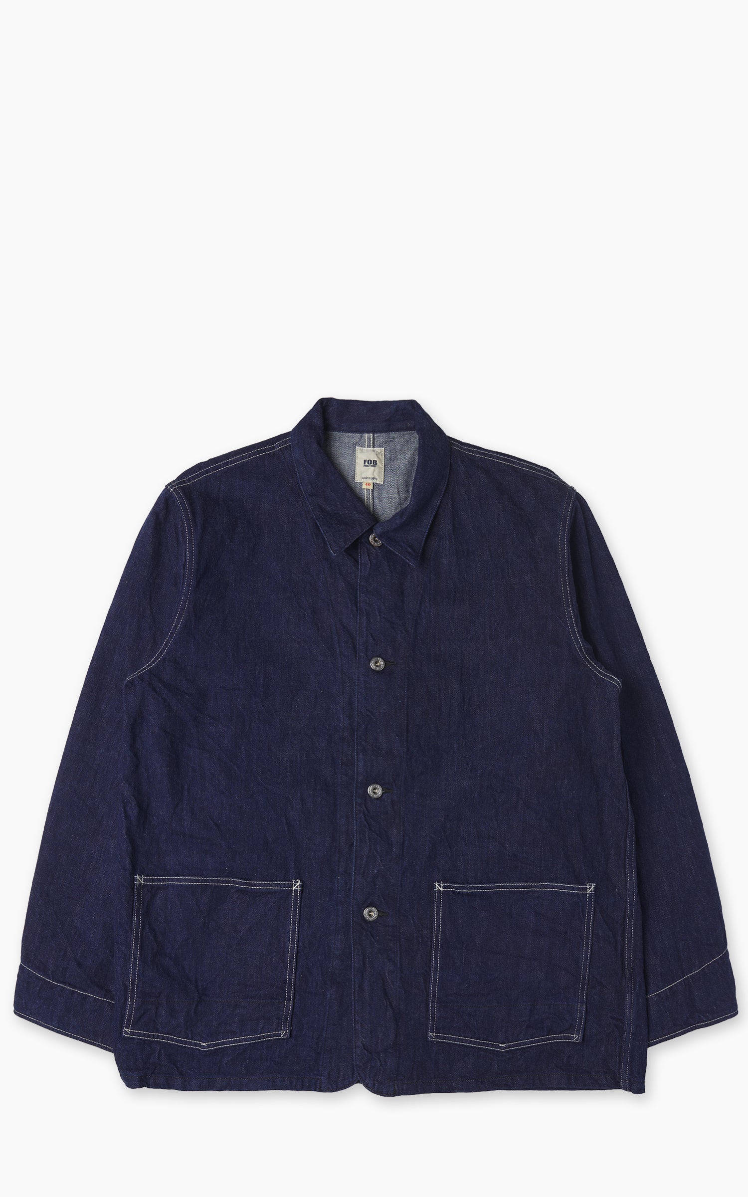 FOB Factory F2467 WWII Denim Chore Coat Indigo