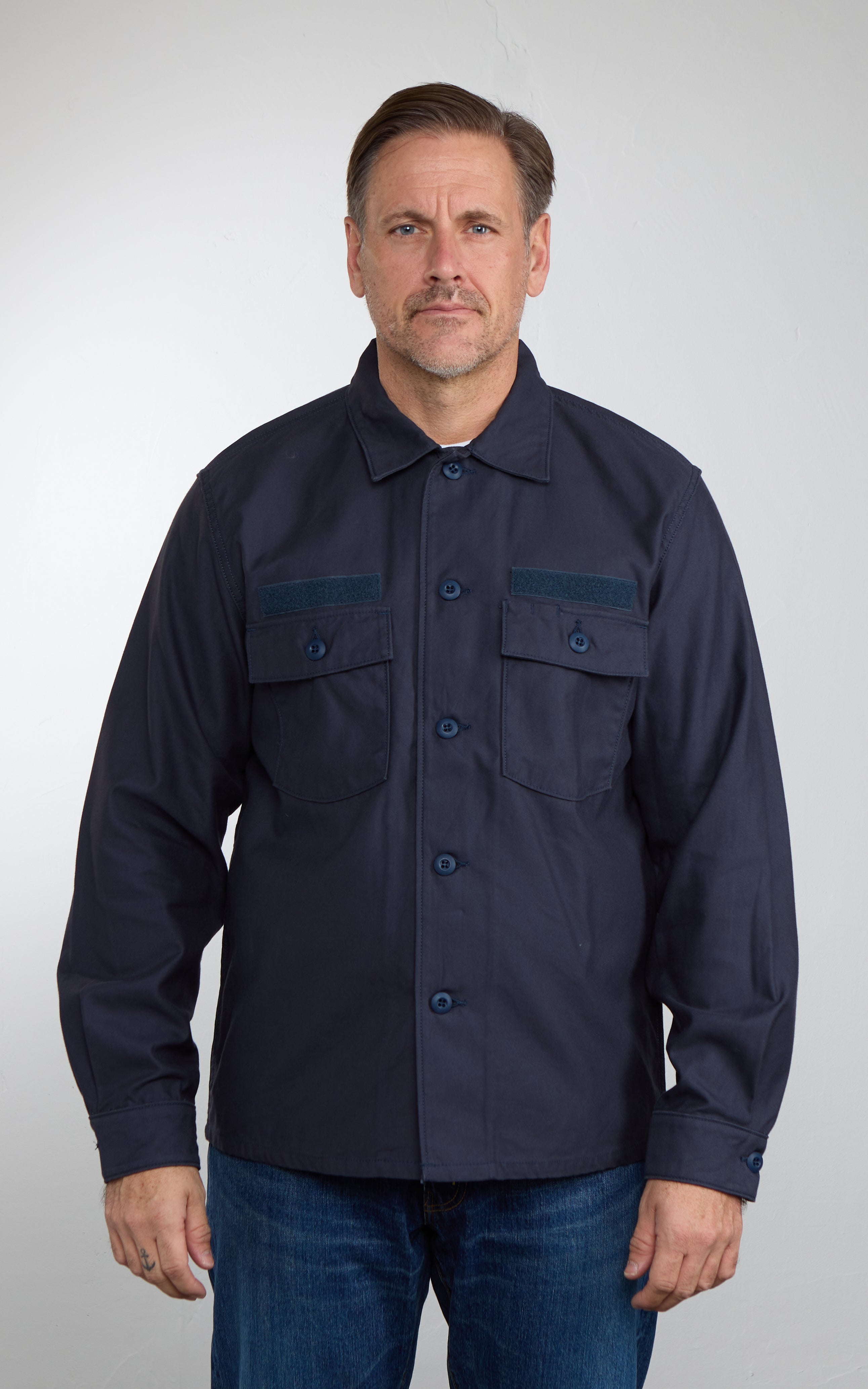 FOB Factory F2469 Utility Uniform Shirt Navy