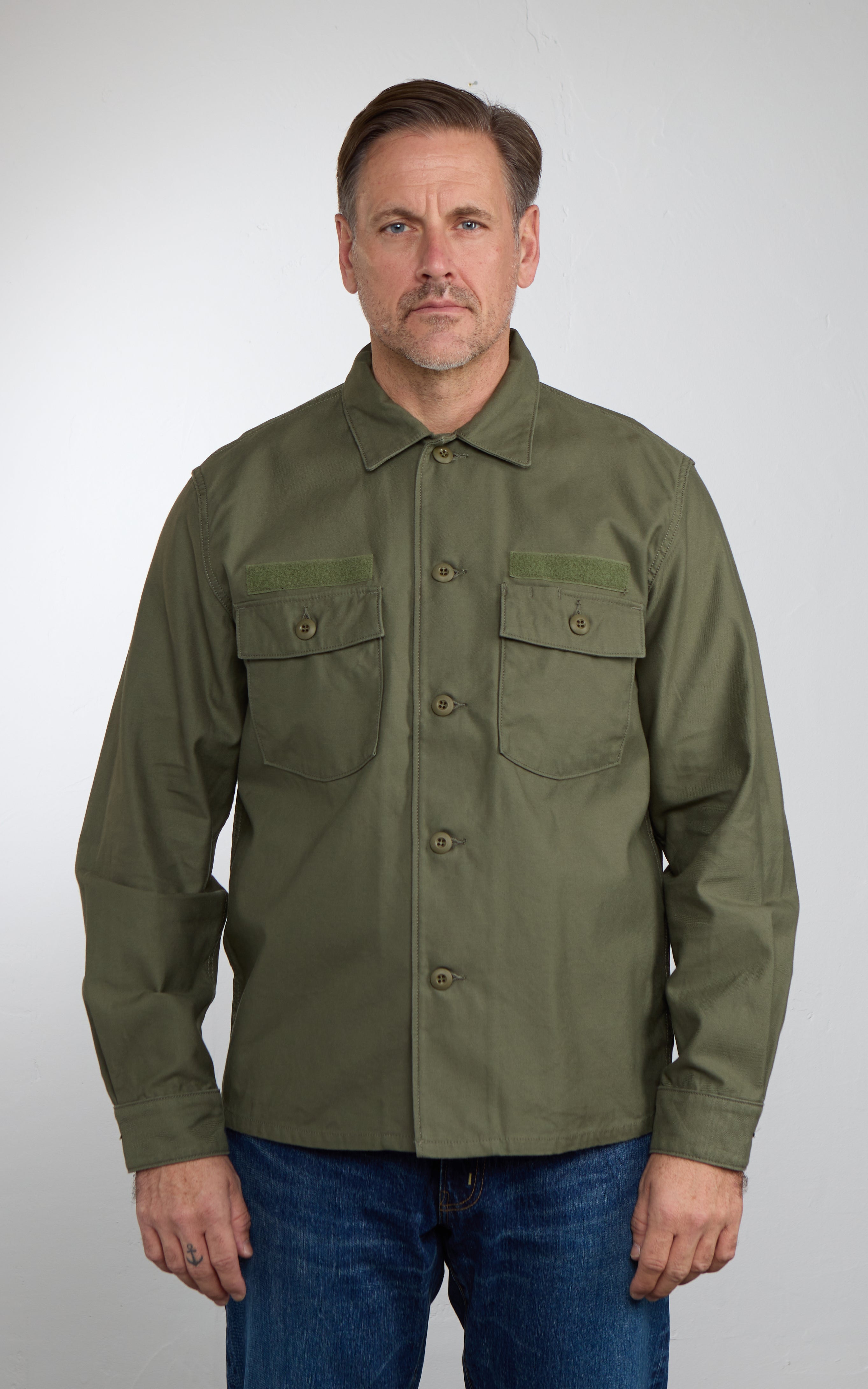 FOB Factory F2469 Utility Uniform Shirt Olive