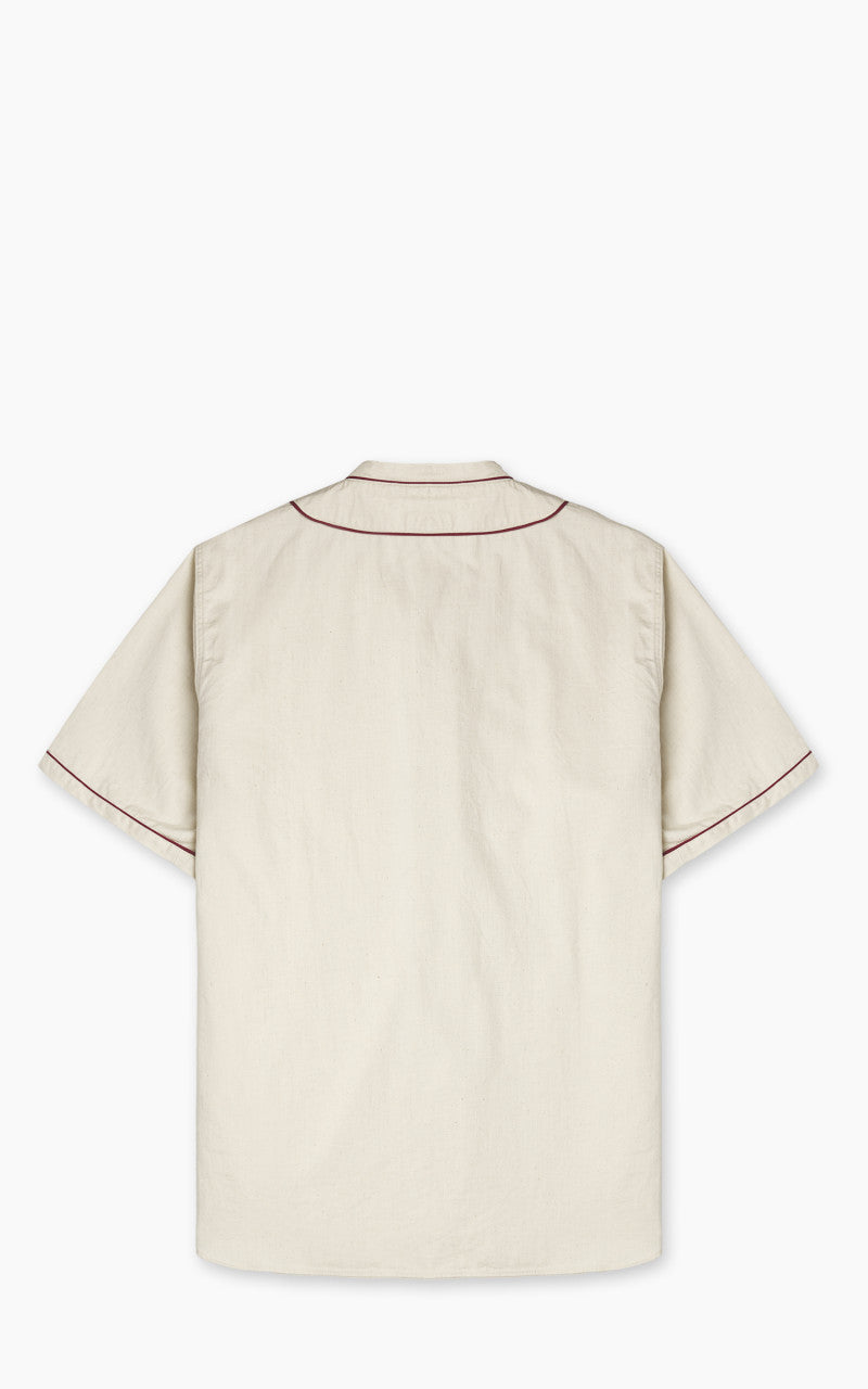 FOB Factory F3490 Baseball Shirt Ecru