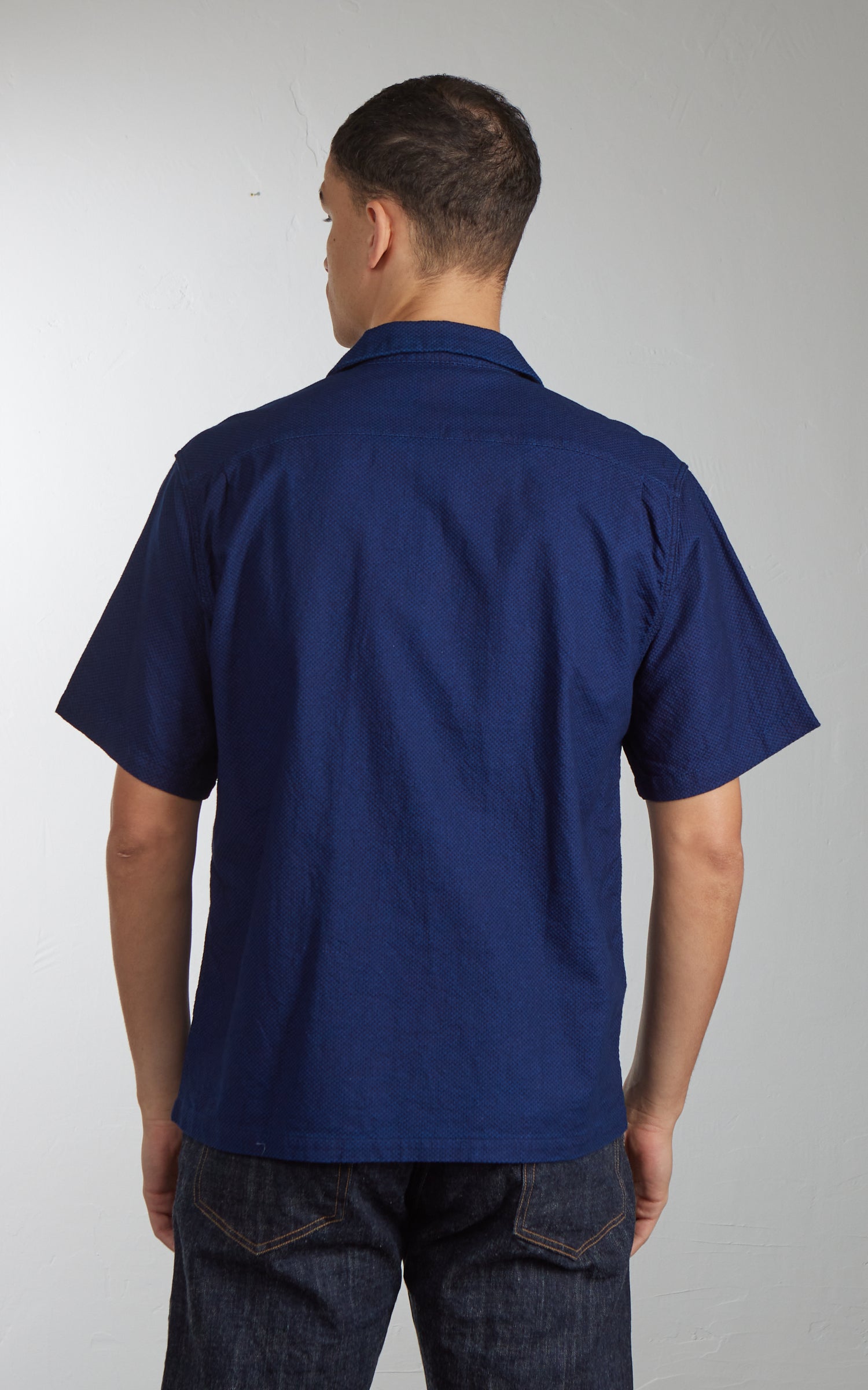 FOB Factory F3500 ID Sashiko Holiday Shirt Indigo