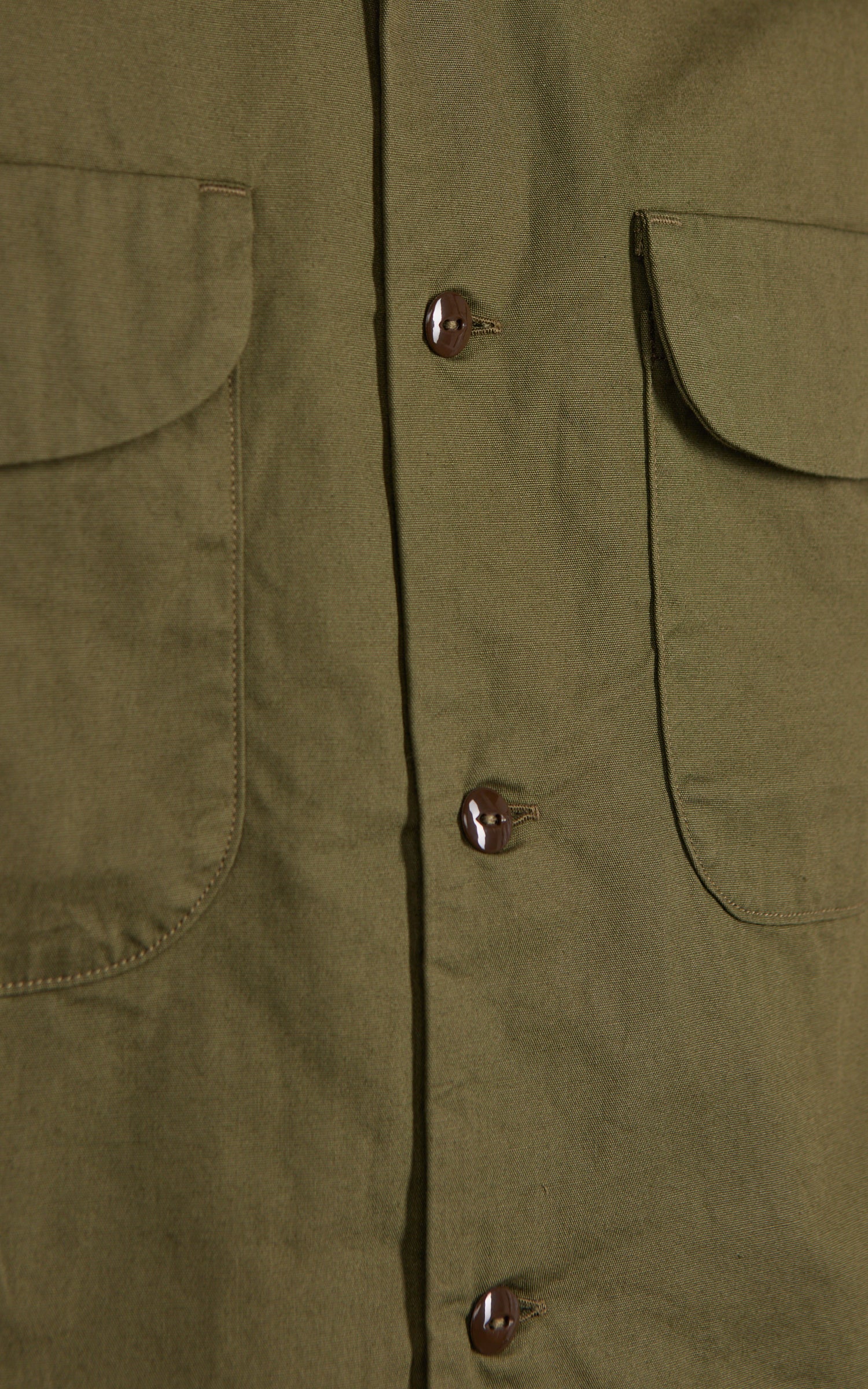 FOB Factory F3515 Open Collar Shirt Olive