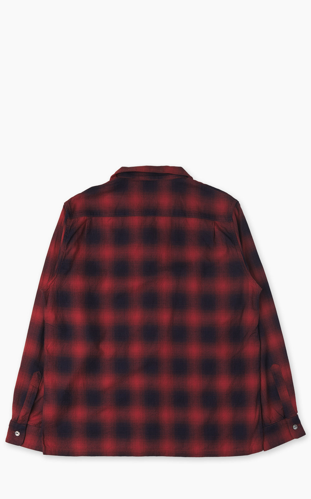 FOB Factory F3519 Open Collar Shirt Red Check