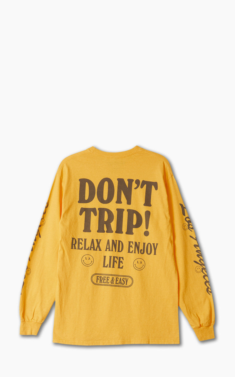 Free & Easy Happiness L/S Tee Gold