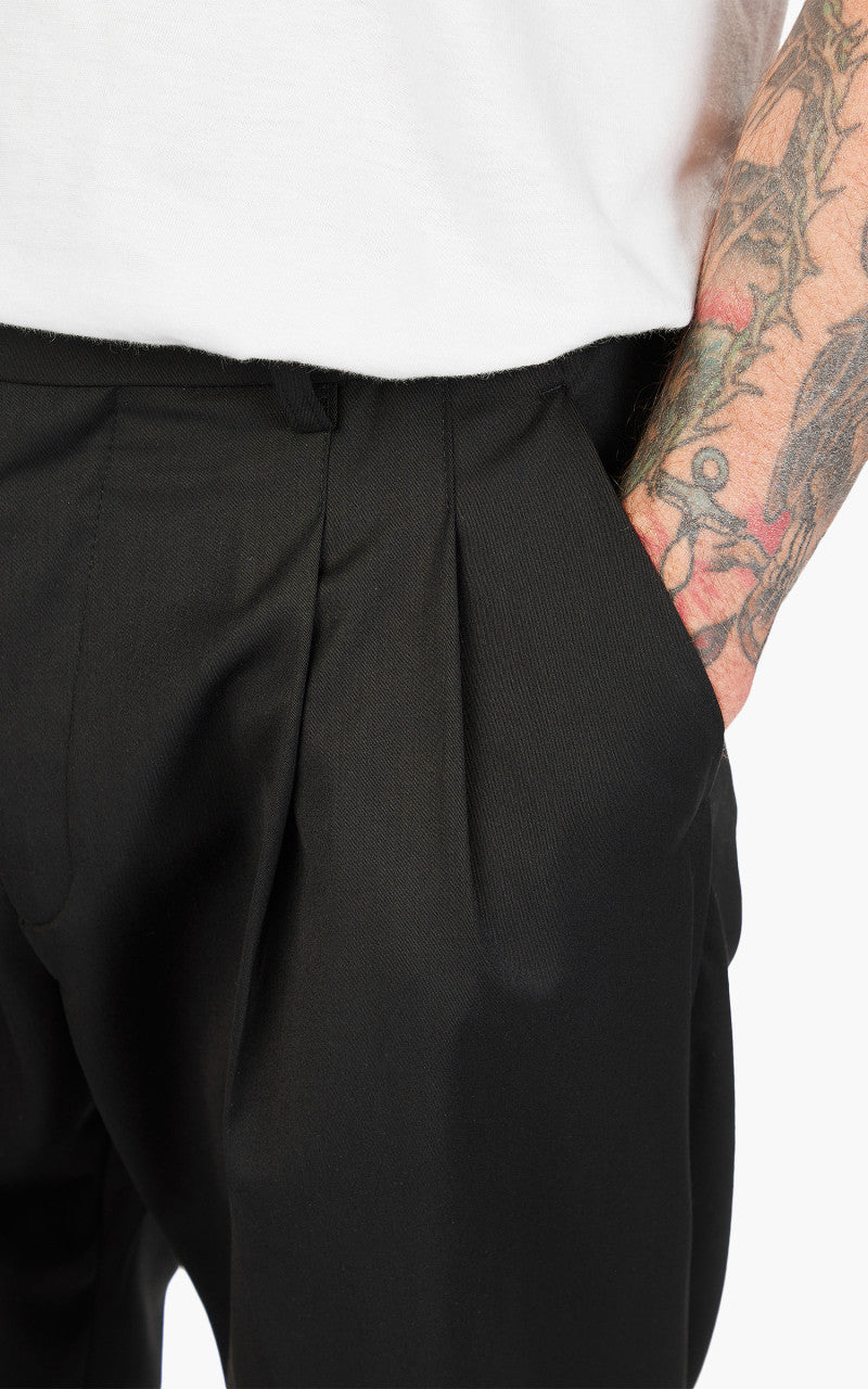 FrizmWORKS Side Adjust Two Tuck Slacks Black