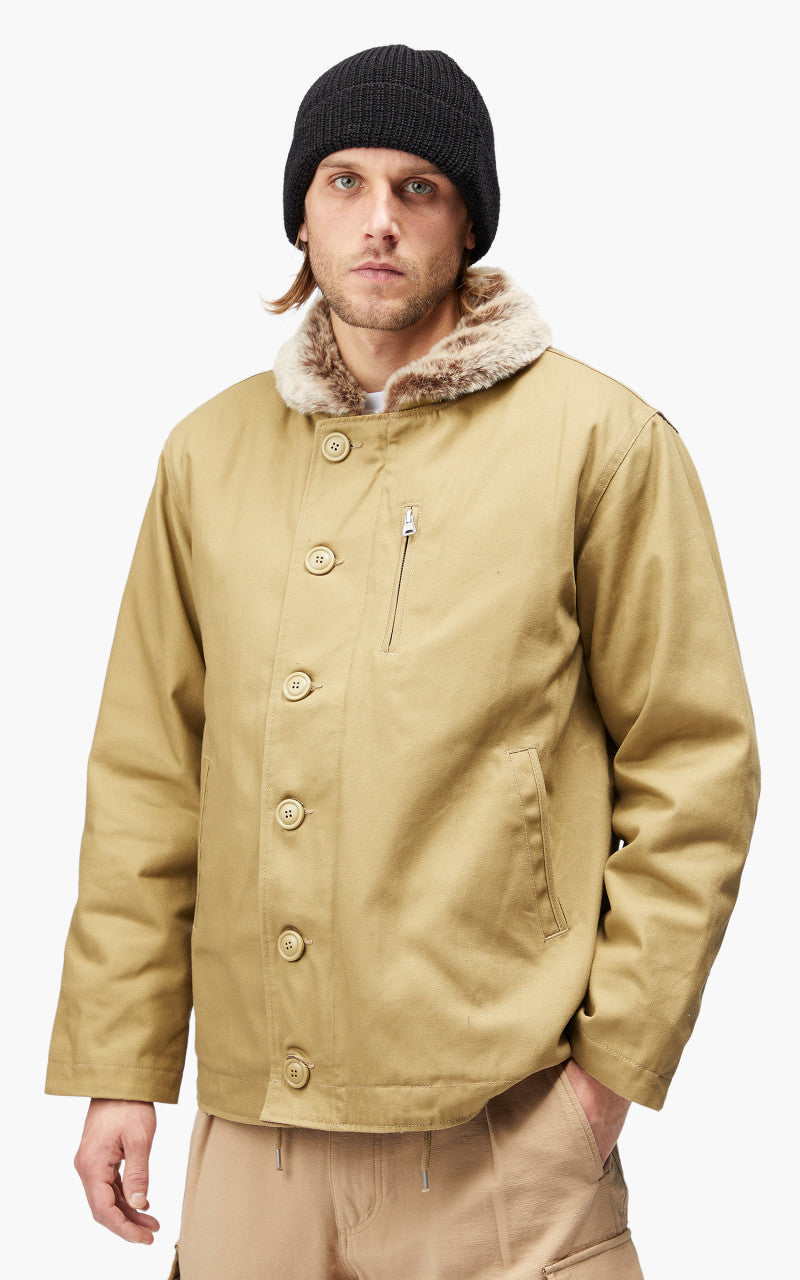 FrizmWORKS Edgar N-1 Deck Jacket Beige
