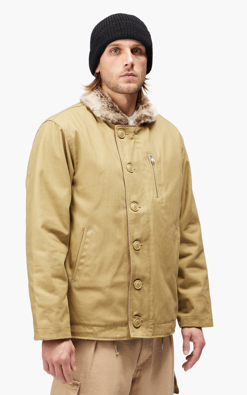 FrizmWORKS Edgar N-1 Deck Jacket Beige