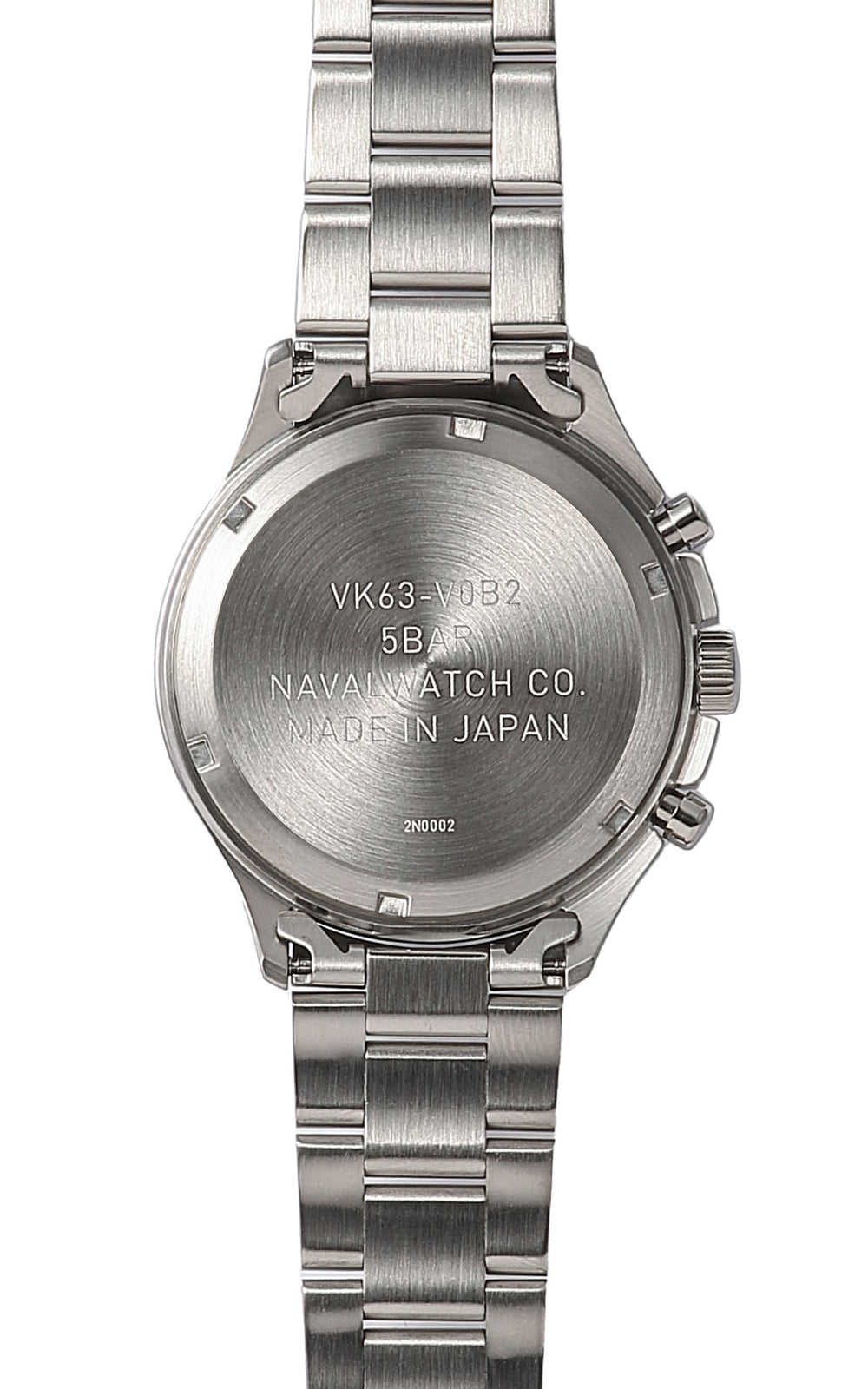 Naval Watch Company by LOWERCASE FRXC012 Quartz Watch Black + White Chrono Eye Dial Black