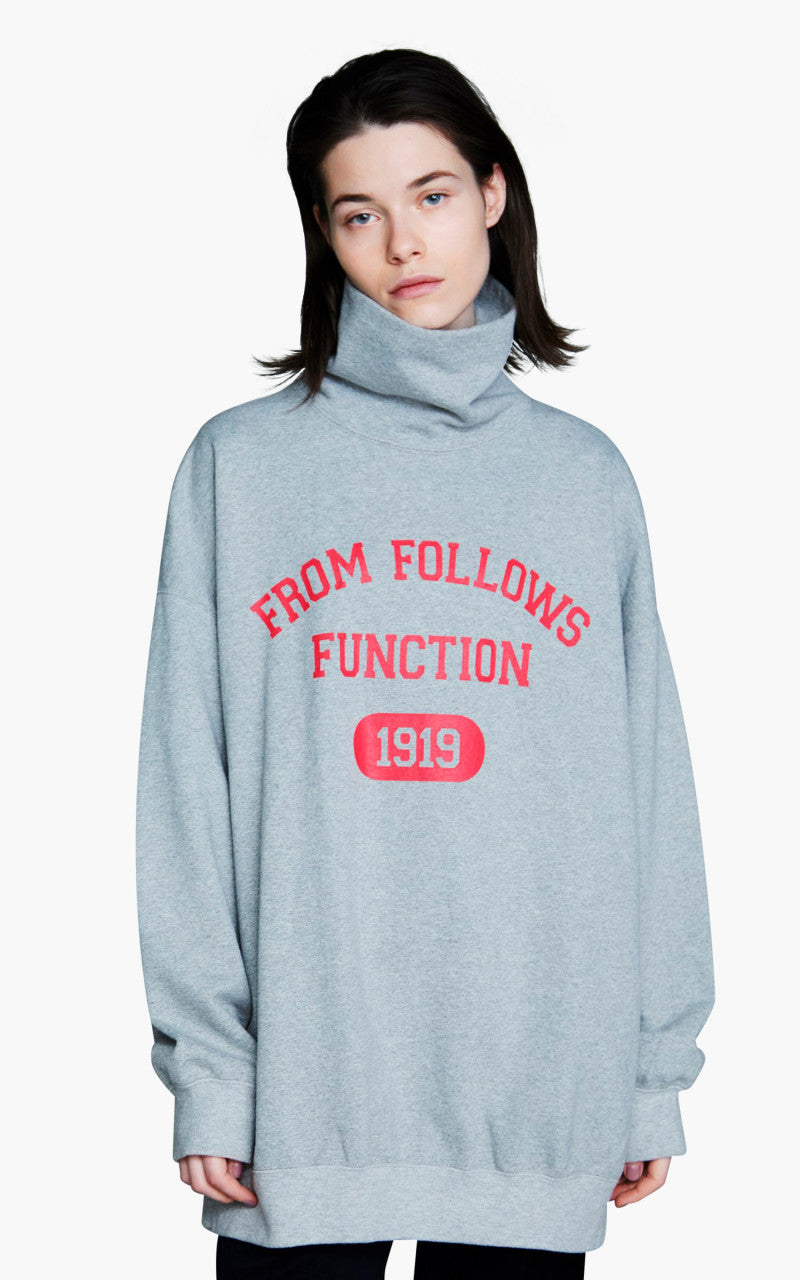 F/CE. College High Neck Sweat Gray