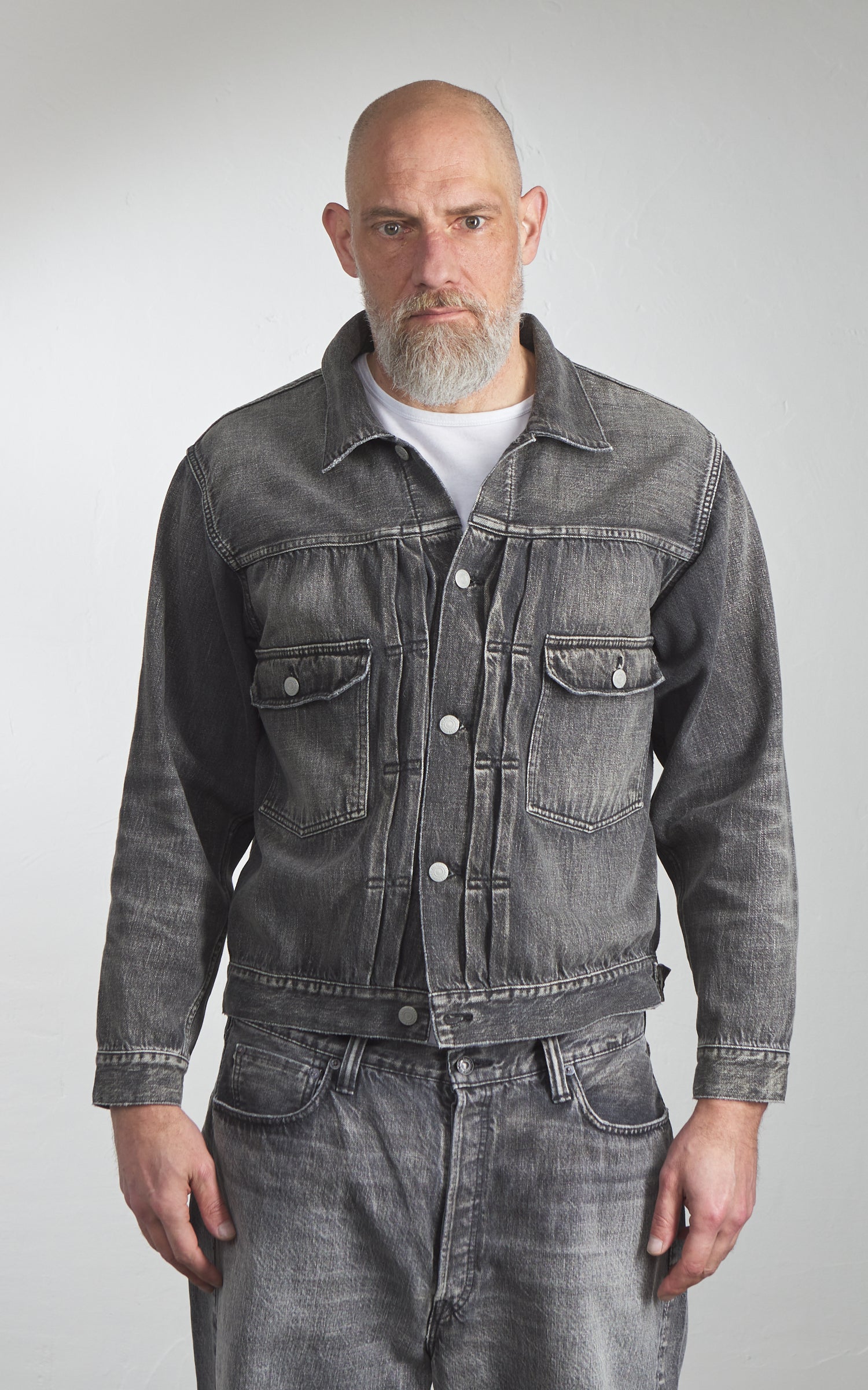 Fullcount 2102BKSSHW Type 2 Selvedge Super Smooth Denim Jacket Dartford Black