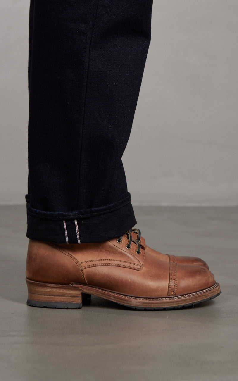 Fullcount 1103SRB Clean Straight Denim Super Rough Indigo x Black 15.5oz