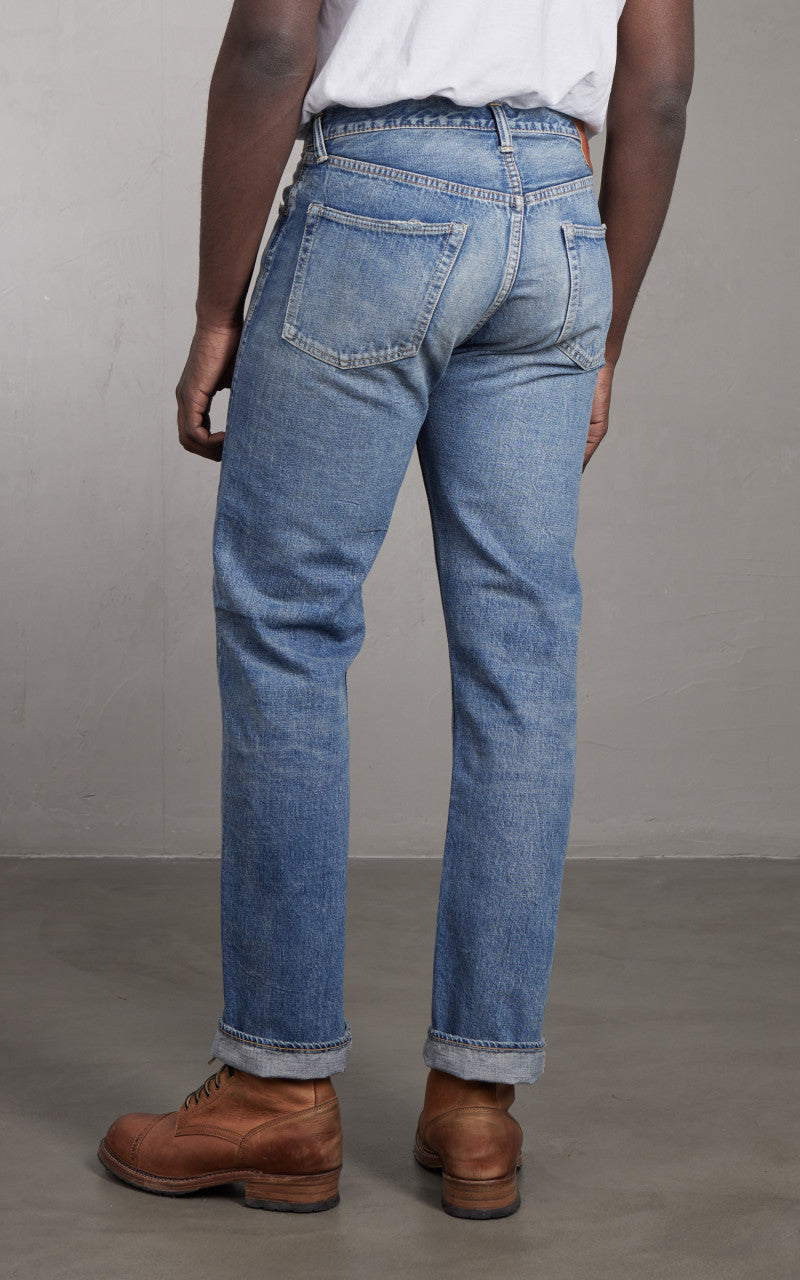 Fullcount 1341-1101 Straight Denim Dartford Washed Indigo Blue
