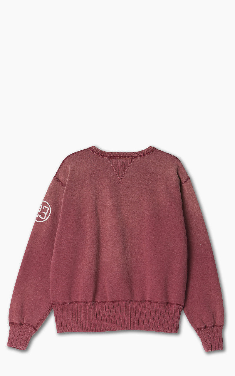 Fullcount 3757 Double V Set In Sleeve Sweater Burgundy "30th Anniversary"