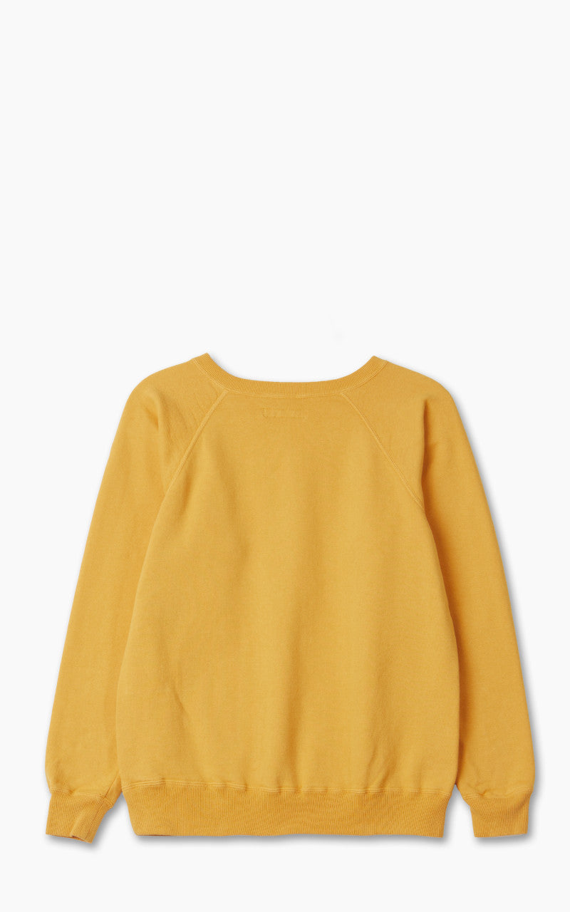 Fullcount 3765-2 "Count" Raglan Sleeve College Sweatshirt Golden Yellow