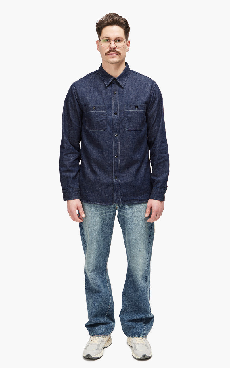 Fullcount 4890 Denim Work Shirt Indigo