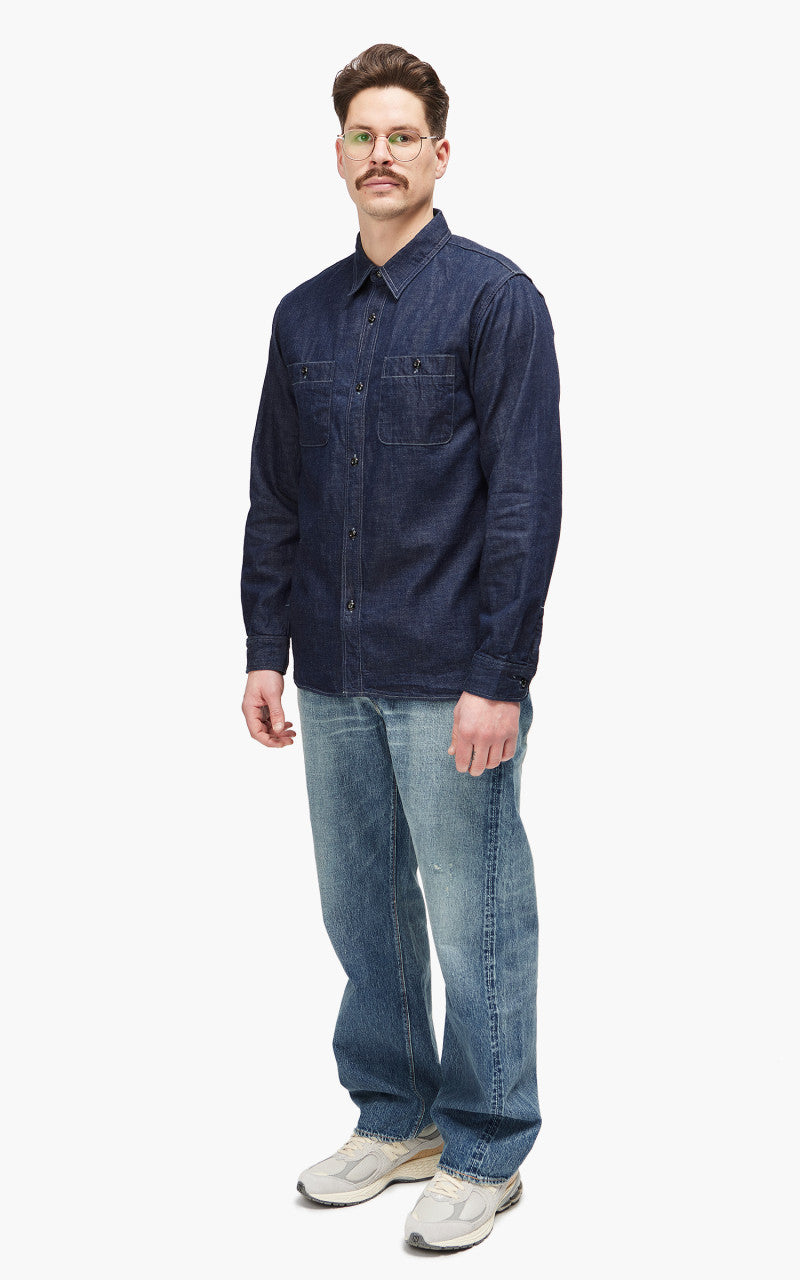 Fullcount 4890 Denim Work Shirt Indigo