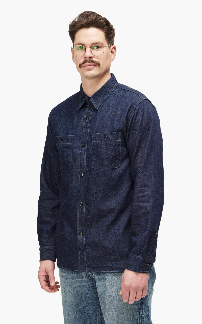 Fullcount 4890 Denim Work Shirt Indigo