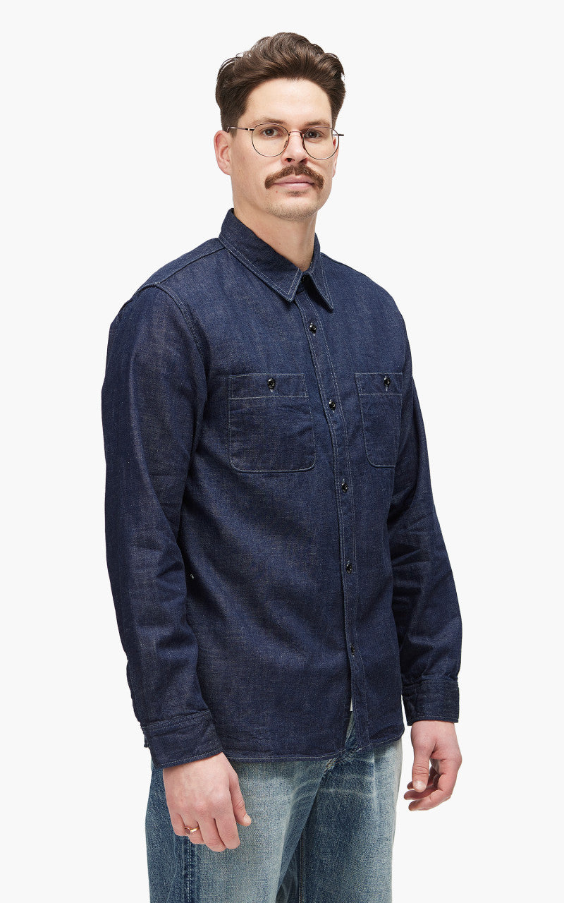 Fullcount 4890 Denim Work Shirt Indigo