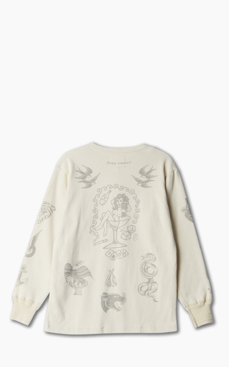Fullcount 5023PT-1 Rib Henley "30th Anniversary" Ecru