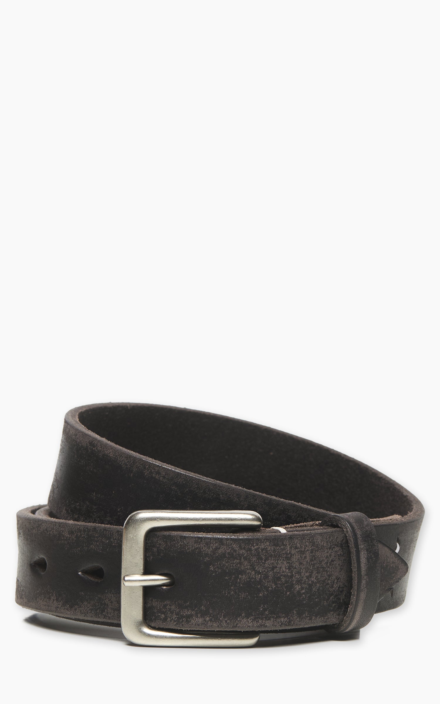 Fullcount 6218 Wild Leather Narrow Belt Black