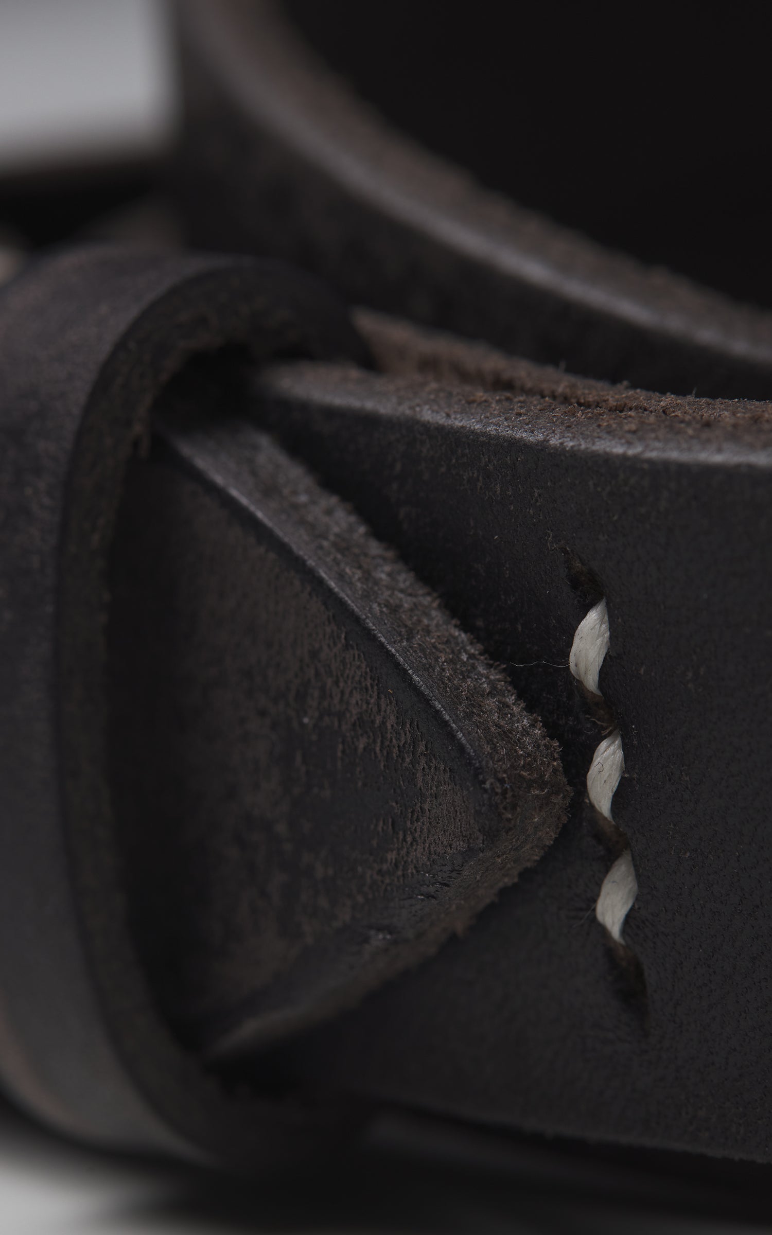 Fullcount 6218 Wild Leather Narrow Belt Black