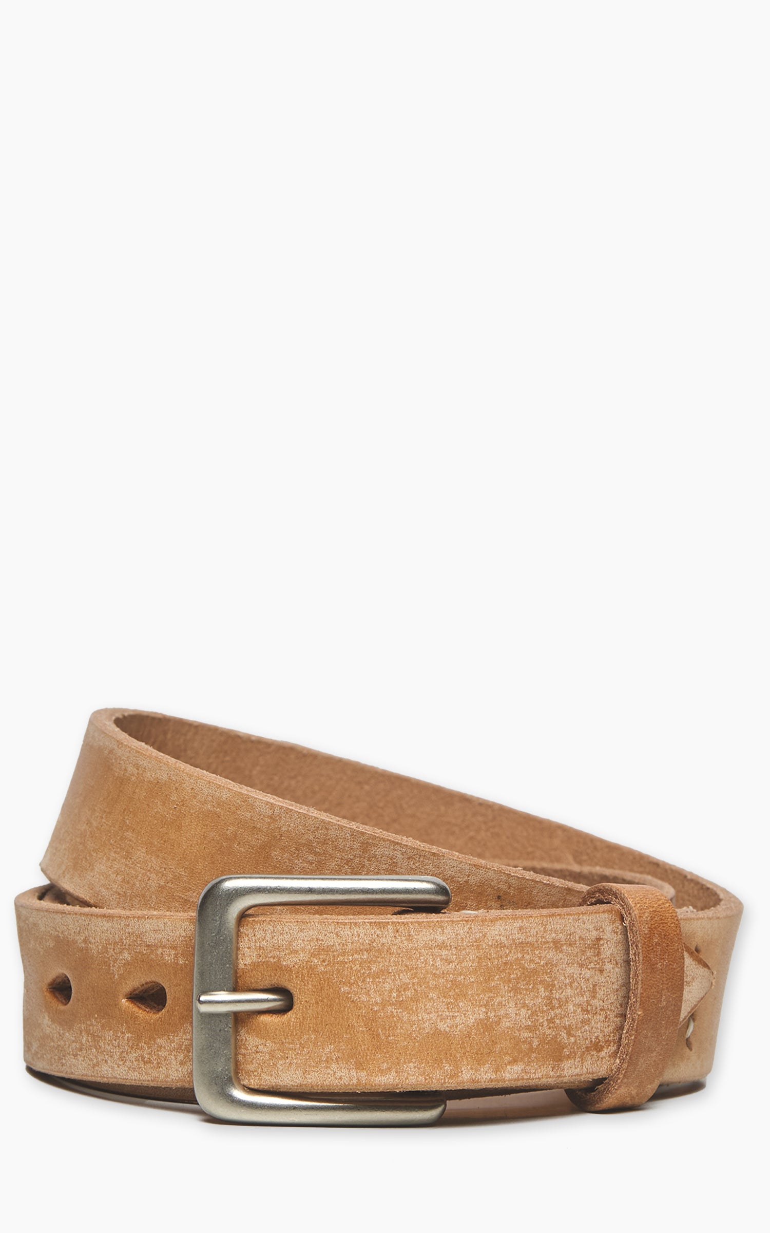 Fullcount 6218 Wild Leather Narrow Belt Natural