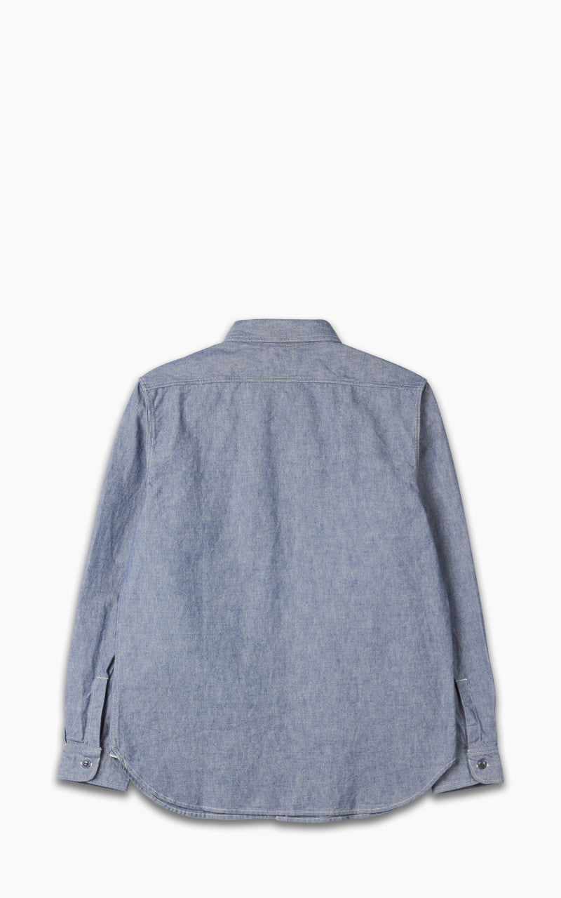 Fullcount 4810-23A Heavy Duty Chambray Shirt Indigo Blue