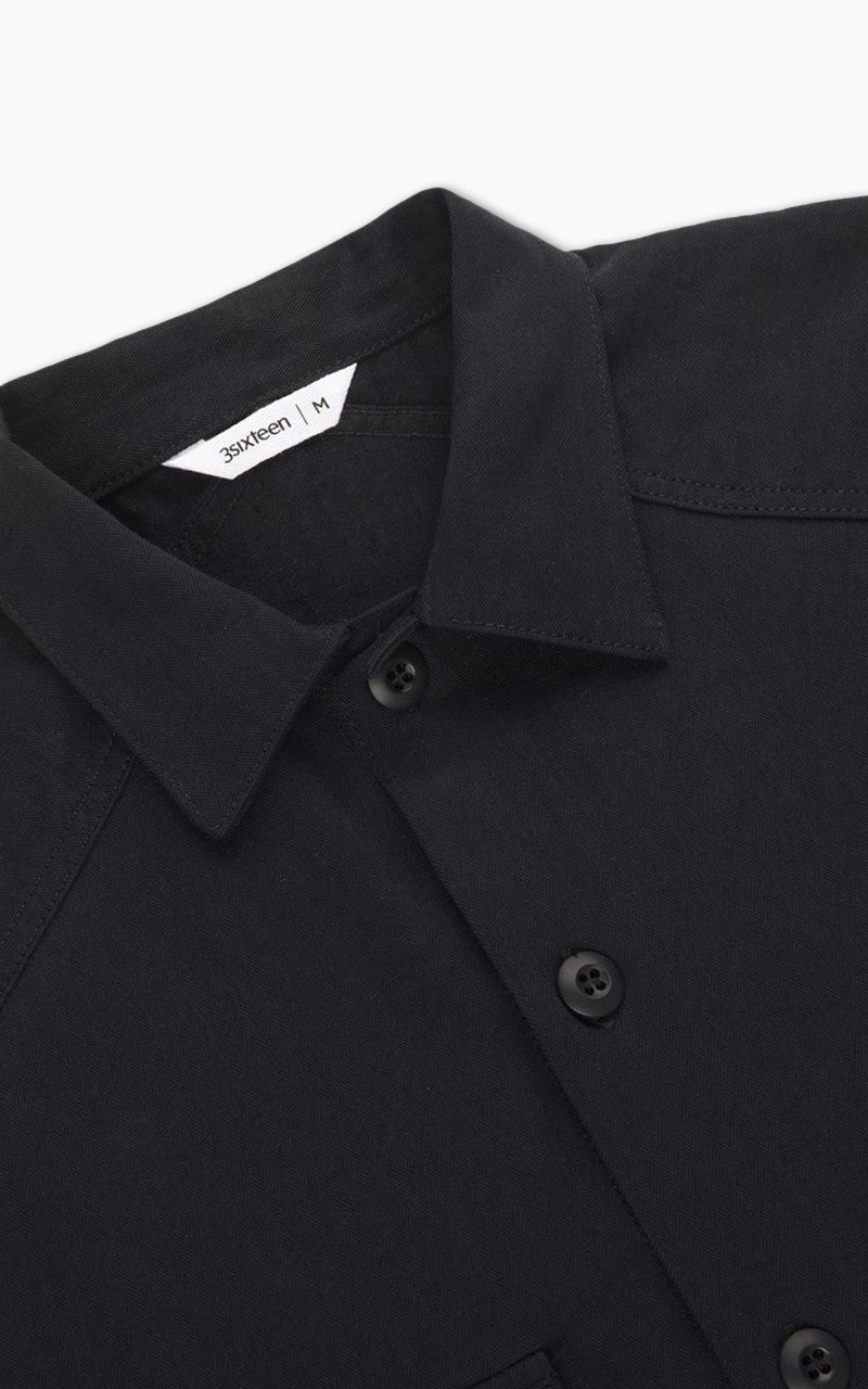 3sixteen Officer Shirt HBT Washed Black