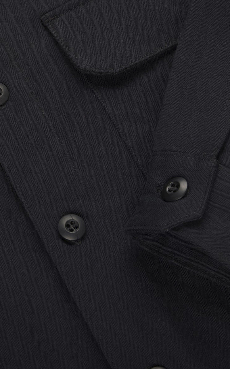 3sixteen Officer Shirt HBT Washed Black