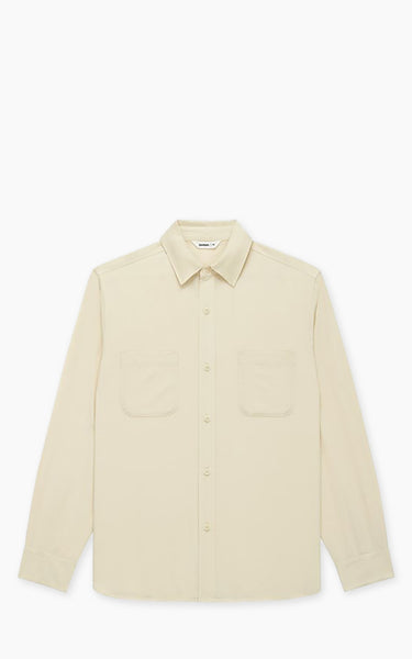 【CTHY】LUXURY MATERIAL CLASSIC SHIRTS 3sixteen Mechanic Shirt Ivory