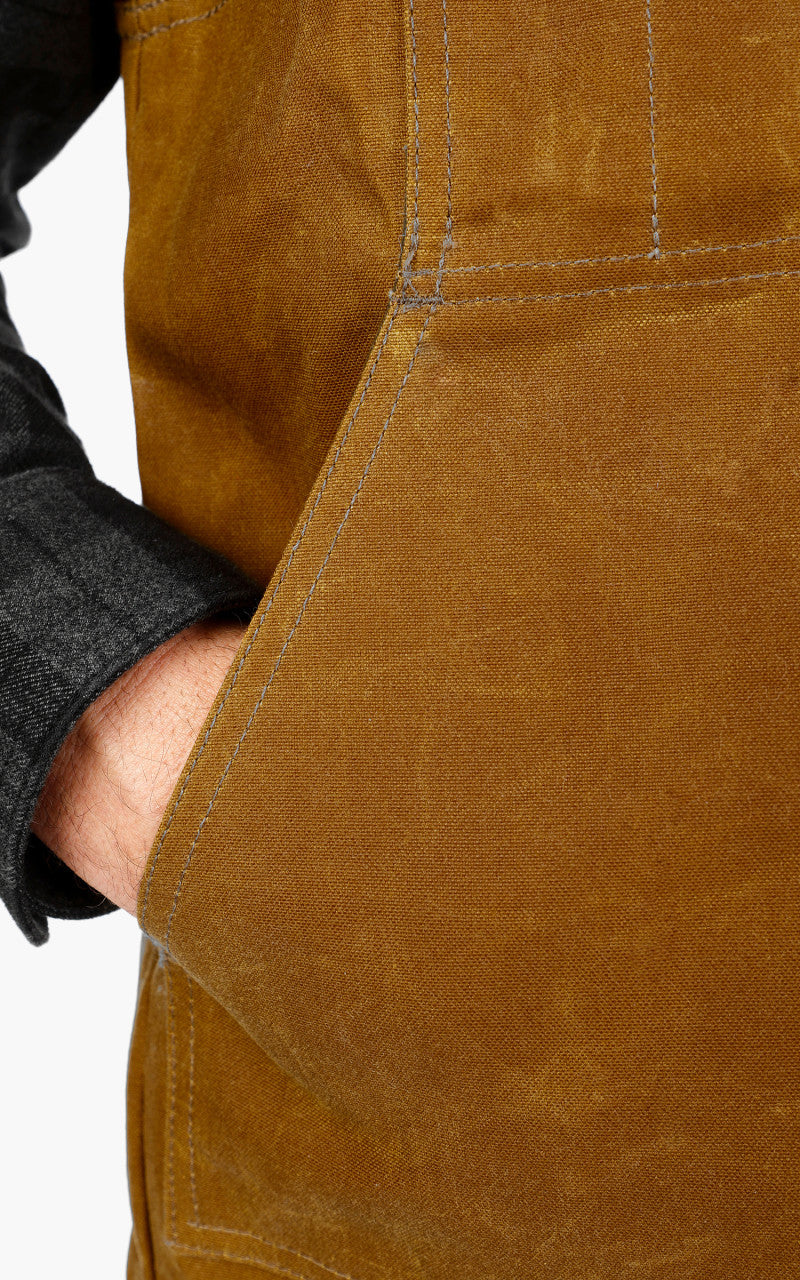 Filson Tin Cloth Insulated Work Vest Dark Tan