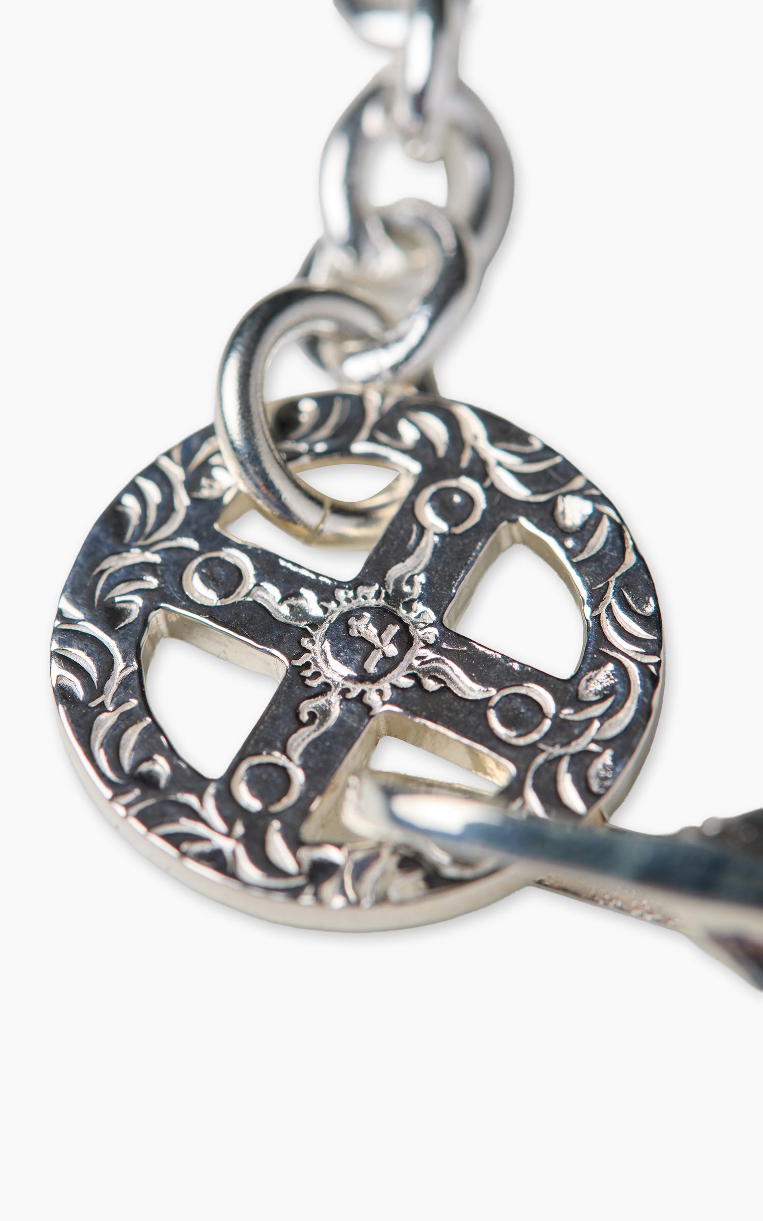 First Arrow's BR-305 S Feather Hook + Medicine Wheel Chain Bracelet