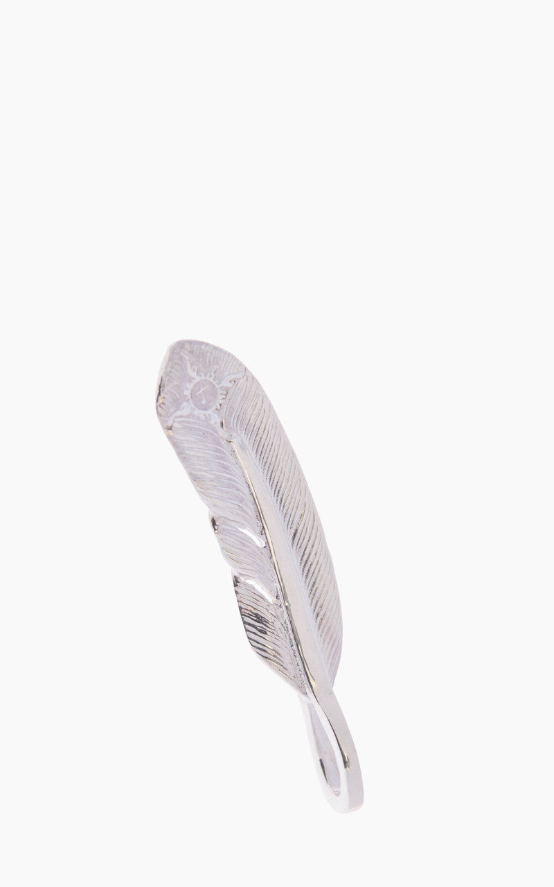 First Arrow's P-005L (S) Feather Pendant Silver With K18