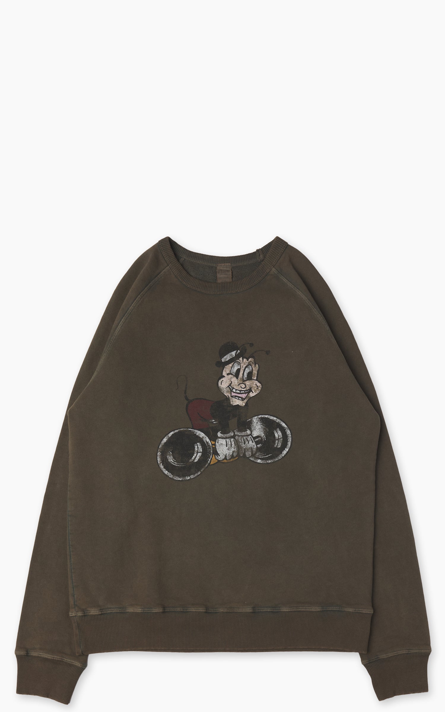 Flea-T Sweatshirt Weights Pigment Dyed Green