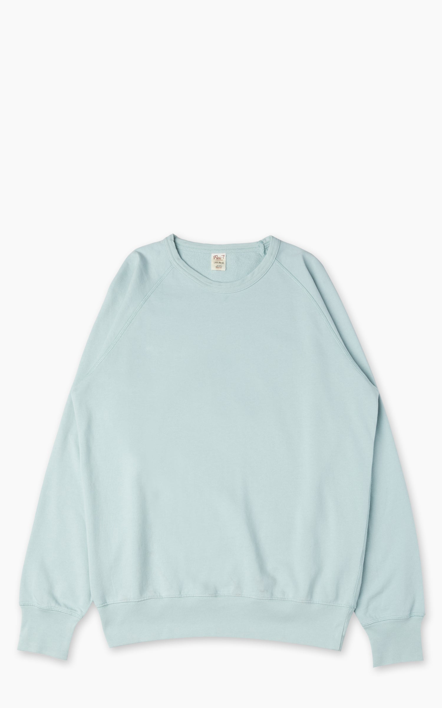 Flea-T Sweatshirt Plain Pigment Dyed Mint