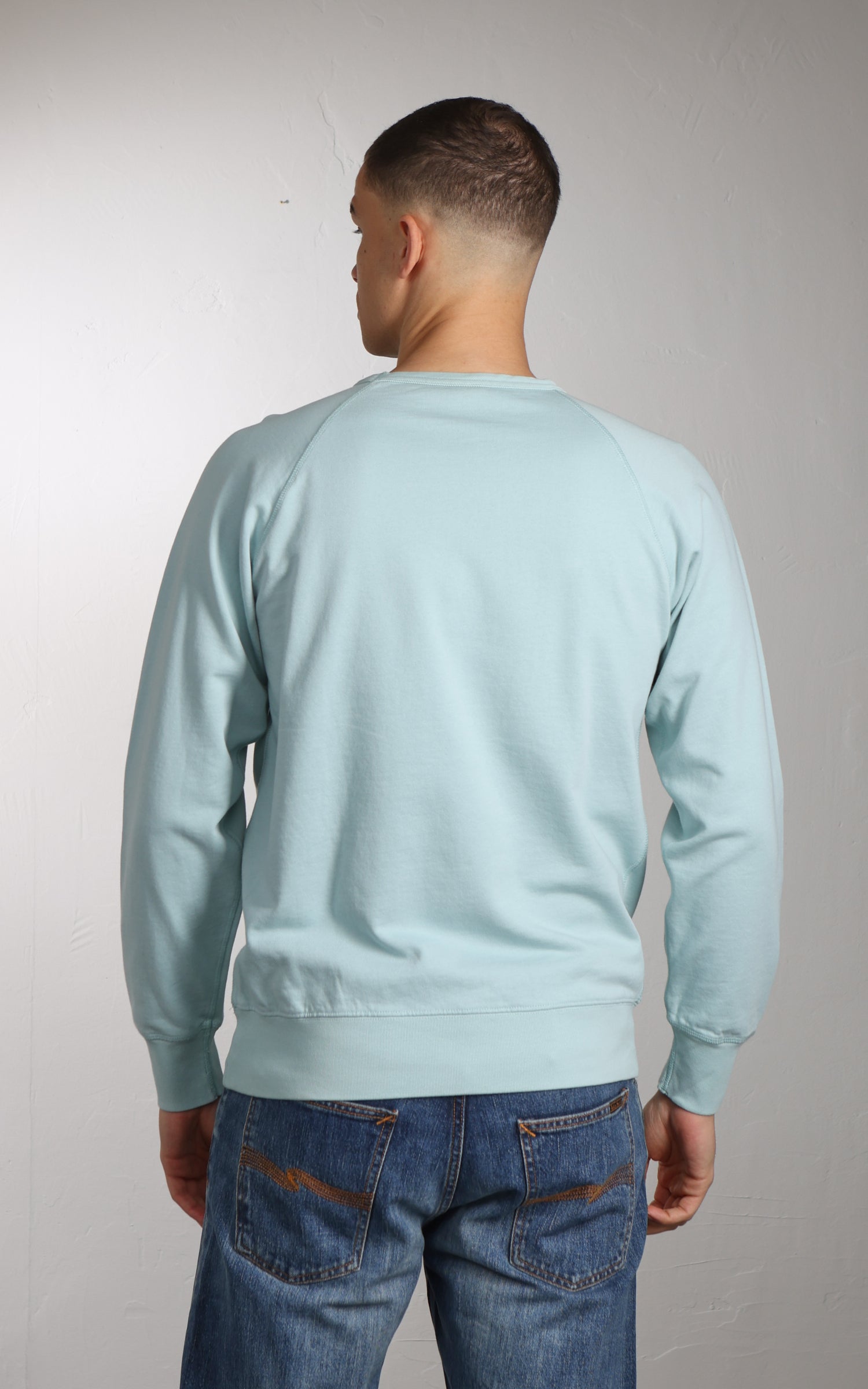 Flea-T Sweatshirt Plain Pigment Dyed Mint