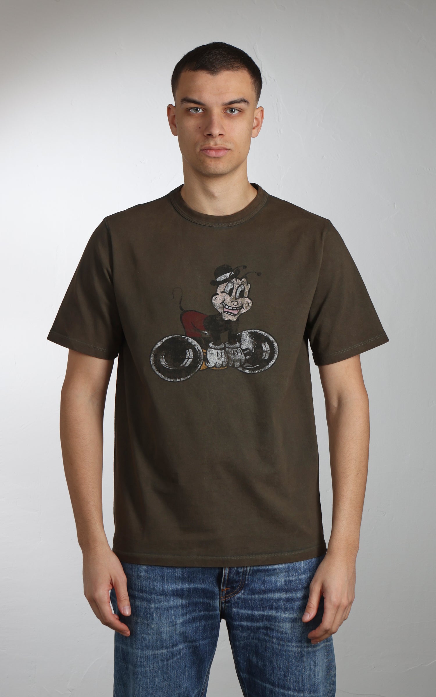 Flea-T T-Shirt Weights Pigment Dyed Green