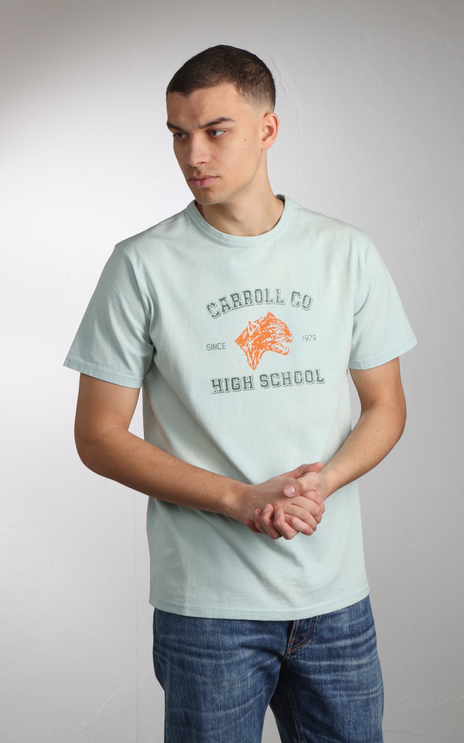 Flea-T T-Shirt Carroll Co. Pigment Dyed Grey