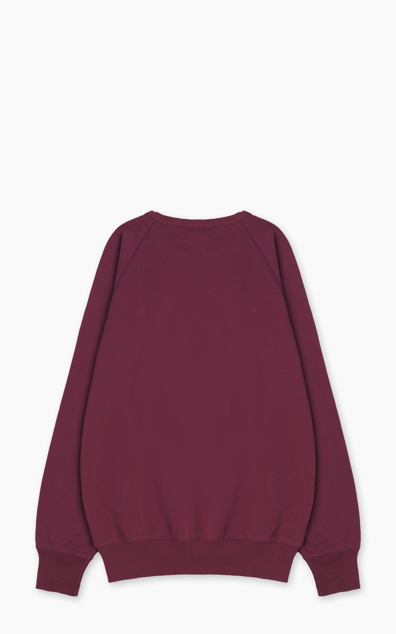 Flea-T Sweatshirt Plain Pigment Dyed Red