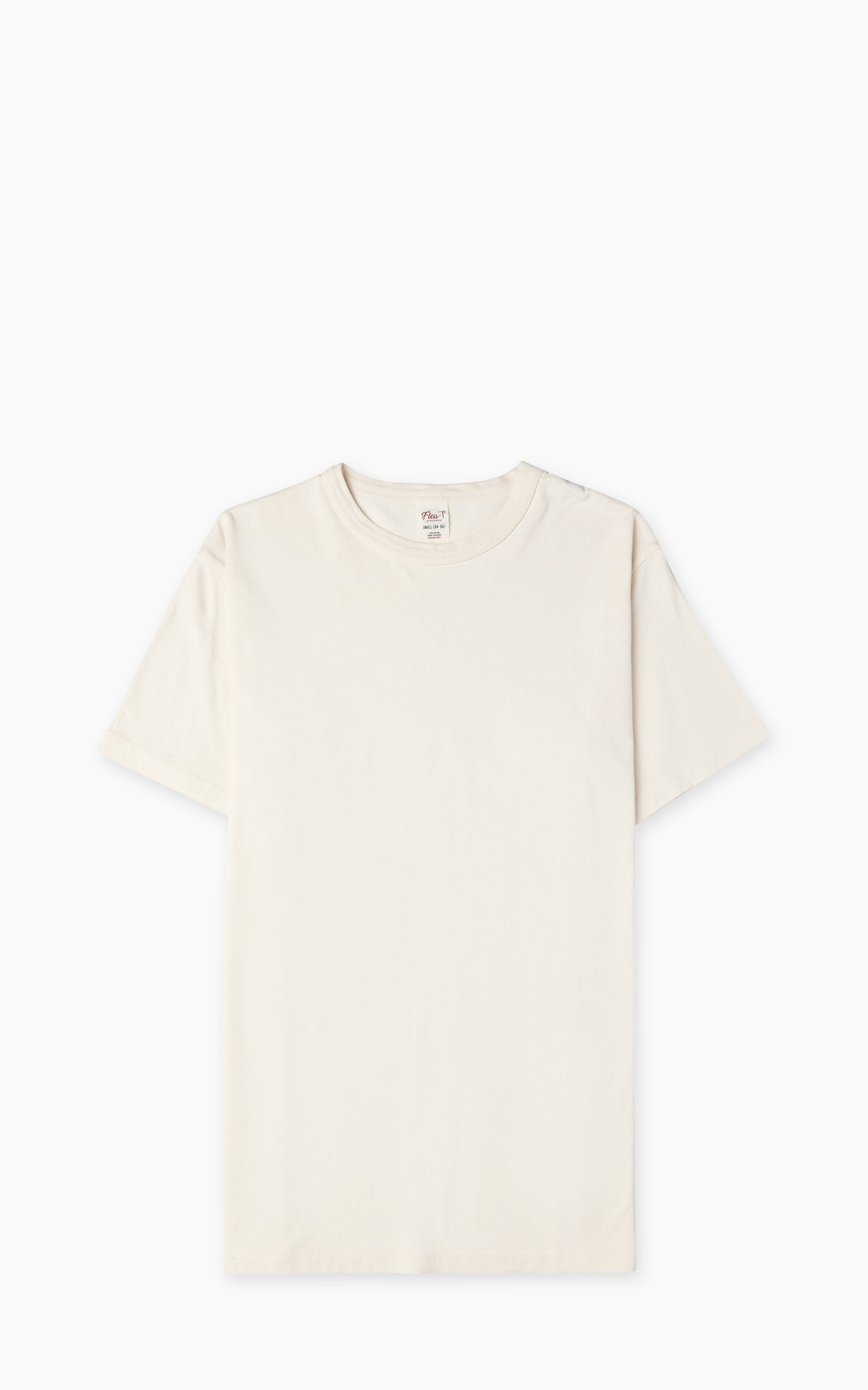 Flea-T T-Shirt Plain Pigment Dyed Offwhite