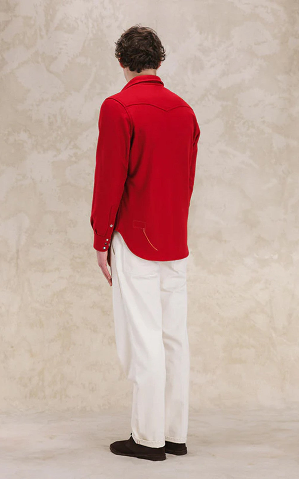 Fortela Pasadena Shirt Western Wool Flannel Red